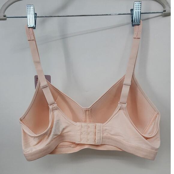 New NWT Hanes Cool Temp Wireless T-Shirt Bra Pink Large - Picture 5 of 10